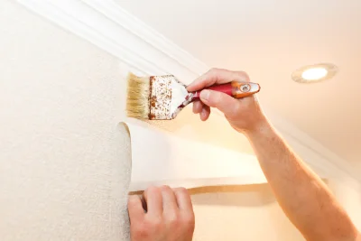 Pose de papier peint à Fonteny — revêtements muraux et toiles de verre